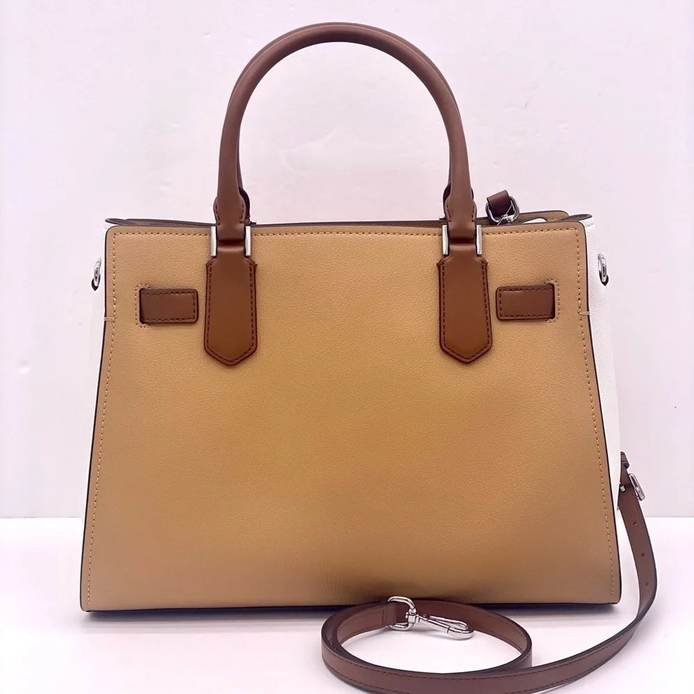 Michael Kors Hamilton Medium Color-Block Leather Satchel